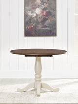 Mega Furniture - Ashley Furniture - Wirloni Dining Room - Round DRM Drop Leaf Table - PCD616-15