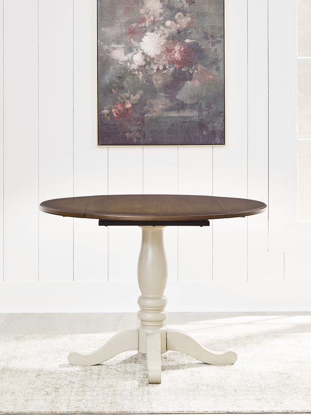 Mega Furniture - Ashley Furniture - Wirloni Dining Room - Round DRM Drop Leaf Table - PCD616-15