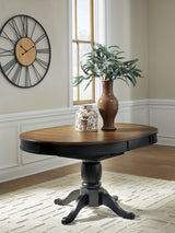 Mega Furniture - Ashley Furniture - Clorazi Dining Room - Oval DRM Butterfly EXT Table - PCD619-48