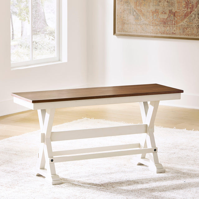 Mega Furniture - Ashley Furniture - Brinfern Dining Room - Large Counter DRM Bench - PCD628-09