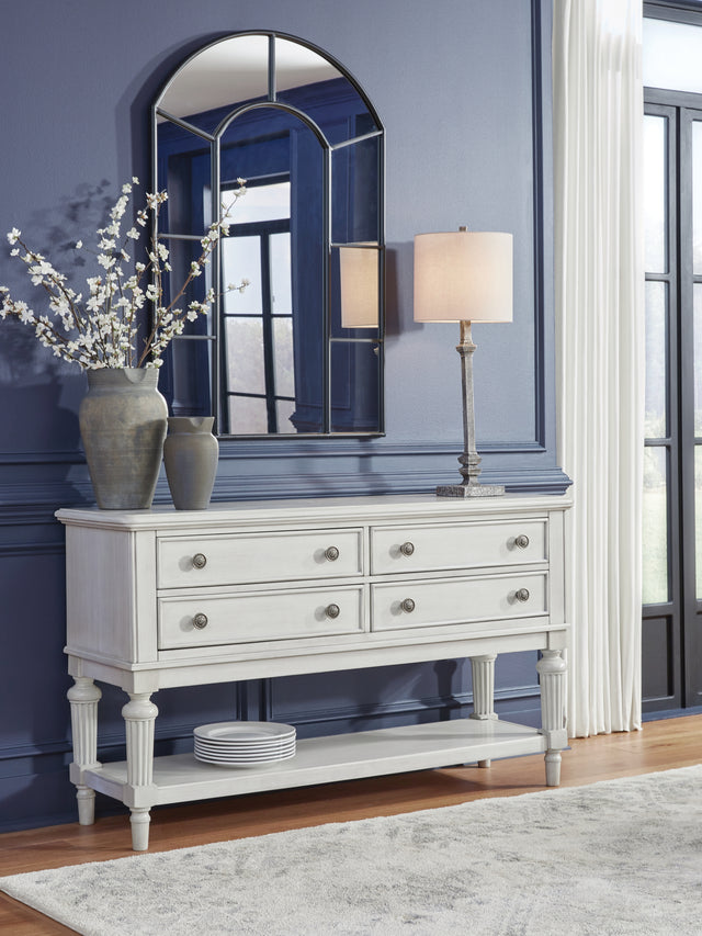 Mega Furniture - Ashley Furniture - Montelaine Dining Room - Dining Chair (Set of 2) / Antique White - D795-01X2