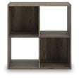 Mega Furniture - Ashley Furniture - Shallifer Four Cube Organizer - Four Cube Organizer / Brown - EA1104-2X2