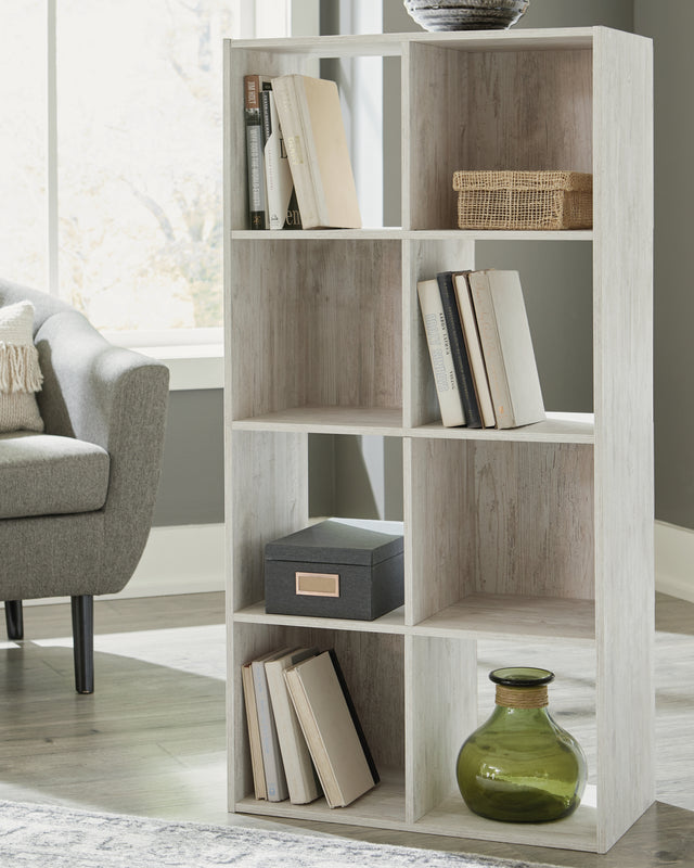 Mega Furniture - Ashley Furniture - Paxberry Eight Cube Organizer - Eight Cube Organizer / Whitewash - EA1811-4X2