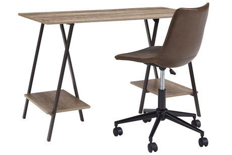 Bertmond Office Desk with Chairs