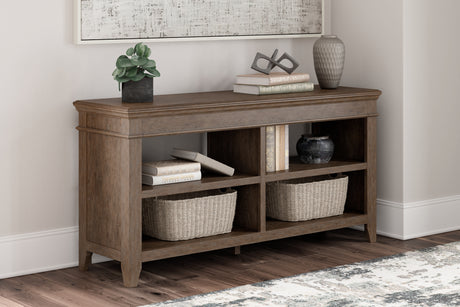Mega Furniture - Ashley Furniture - Janismore Credenza - Credenza / Weathered Gray - H776-46