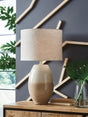 Mega Furniture - Ashley Furniture - Linas Lighting - Metal Table Lamp (1/CN) / Cream/Beige - L207594