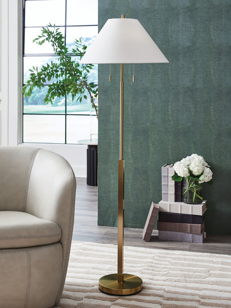 Mega Furniture - Ashley Furniture - Haigwood Lighting - Metal Table Lamp (1/CN) / Gold Finish - L208474