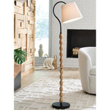Mega Furniture - Ashley Furniture - Corinwell Lighting - Wood Floor Lamp (1/CN) - L329131