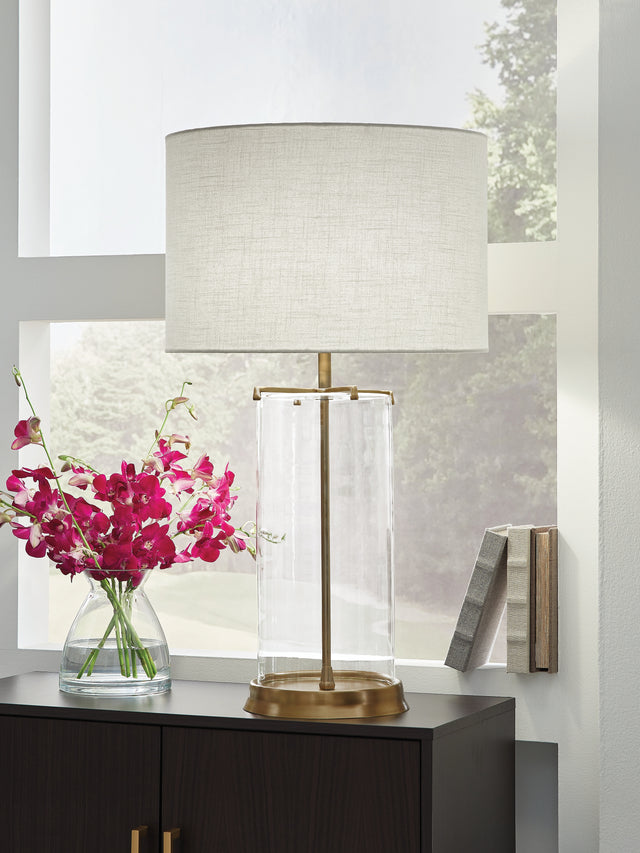 Mega Furniture - Ashley Furniture - Gizeh Lighting - Glass Table Lamp (1/CN) - L430954
