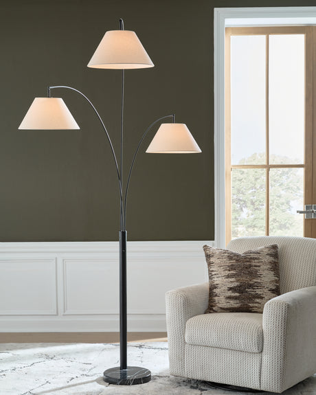 Mega Furniture - Ashley Furniture - Gibbswellner Lighting - Metal Arc Lamp (1/CN) - L725159