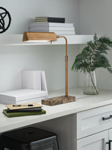 Mega Furniture - Ashley Furniture - Yafe Lighting - Metal Desk Lamp (1/CN) / Bronze Finish - L734412