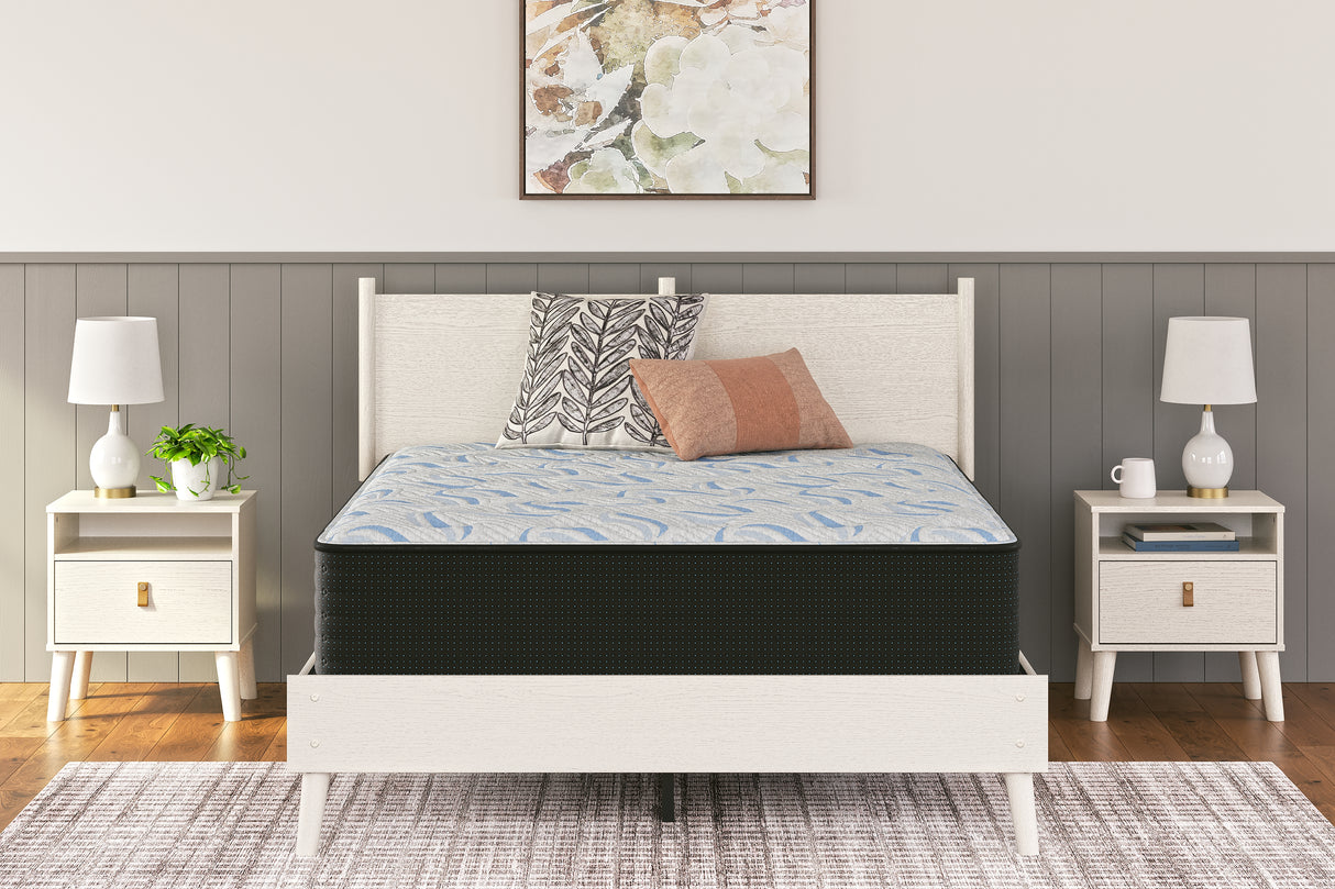 Mega Furniture - Ashley Furniture - Elite Springs Plush Mattresses - Full / Gray/Blue - M40621