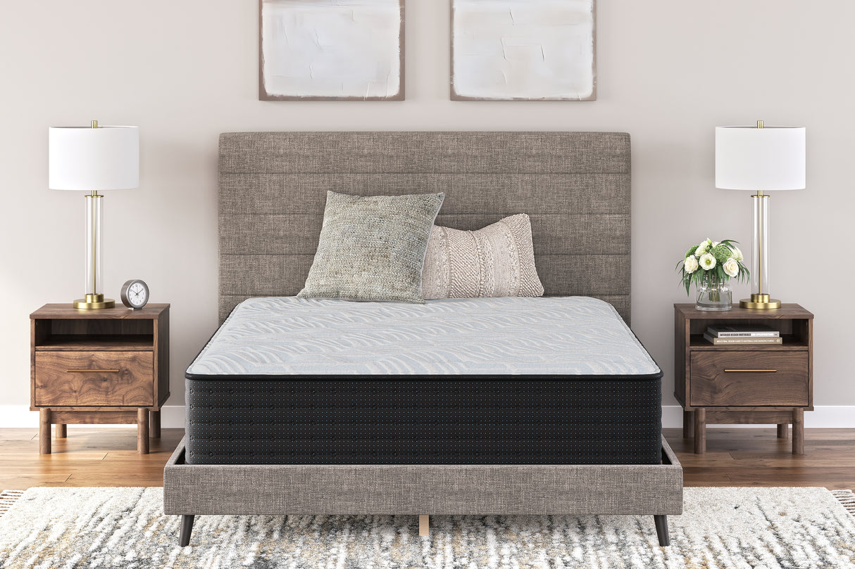 Mega Furniture - Ashley Furniture - Palisades Plush Mattresses - California King / Gray/Blue - M41651