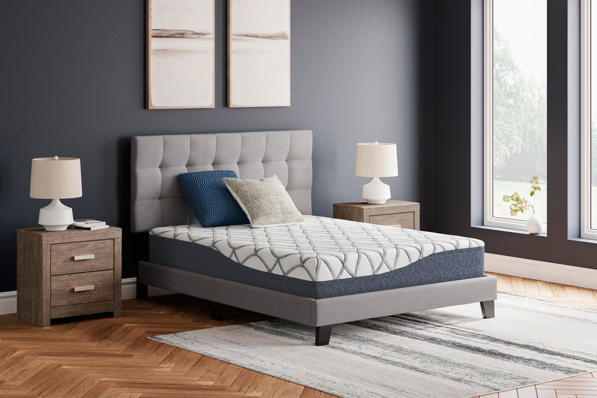 Mega Furniture - Ashley Furniture - 10 Inch Chime Elite 2.0 Mattresses - Full / White/Blue - M42521