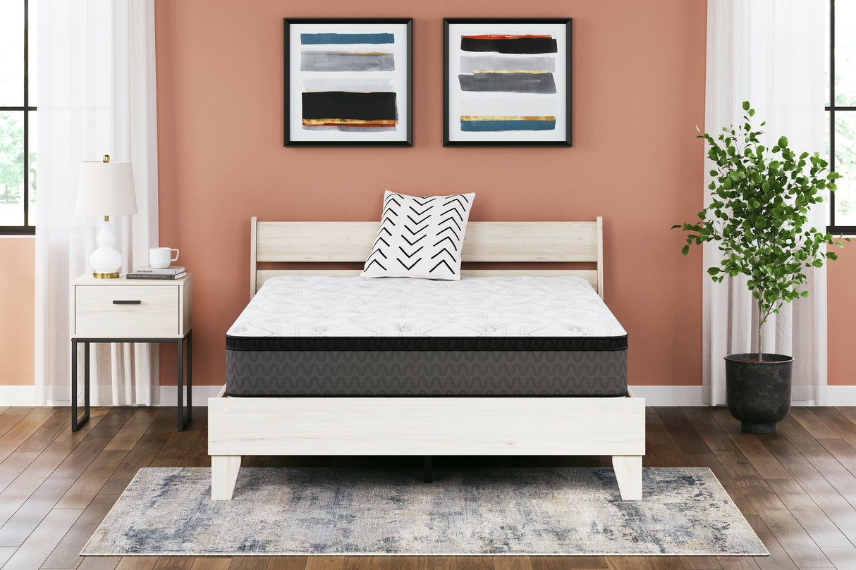 Mega Furniture - Ashley Furniture - 12 Inch Pocketed Hybrid Mattresses - Queen / White - M59031