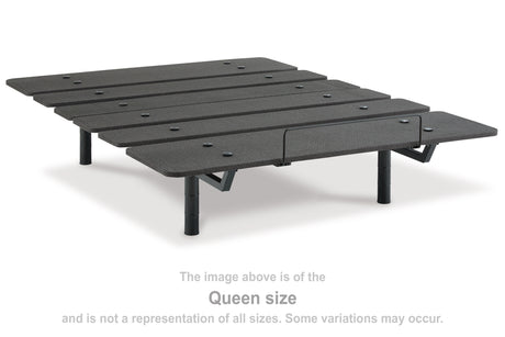 Mega Furniture - Ashley Furniture - Cosmic Power Base Twin XL Adjustable Base - Twin XL Adjustable Base / Black - M8X272