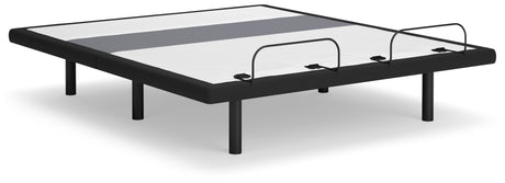 Mega Furniture - Ashley Furniture - Best Base with Lumbar and Audio California King Adjustable Base - Cal King Adjustable Base / Charcoal Gray - M5X592