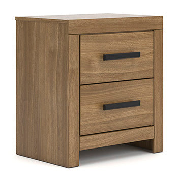 Mega Furniture - Ashley Furniture - Broachmyn Bedroom - Two Drawer Night Stand / Auburn - PCB1116-92