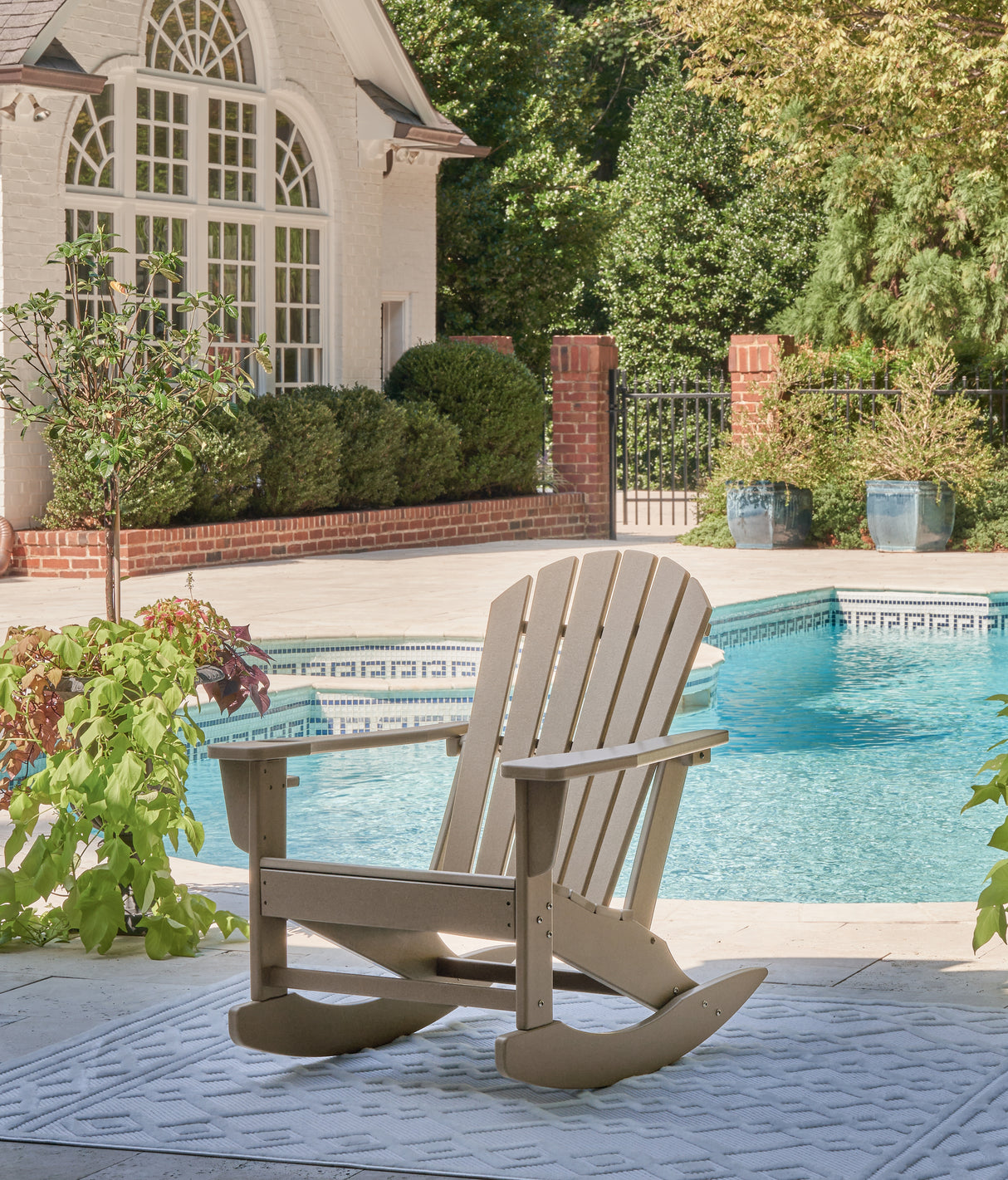Mega Furniture - Ashley Furniture - Sundown Treasure Outdoor - Rocking Chair / Driftwood - P014-827