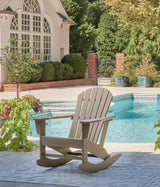 Mega Furniture - Ashley Furniture - Sundown Treasure Outdoor - Rocking Chair / Driftwood - P014-827