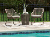 Mega Furniture - Ashley Furniture - Majors Beach Outdoor - Chairs w/CUSH/Table Set (3/CN) - PCP321-050