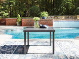 Mega Furniture - Ashley Furniture - Rocky Creek Outdoor - Square Dining Table w/UMB OPT / Gray - PCP326-615
