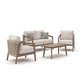 Mega Furniture - Ashley Furniture - Nature Lane Outdoor - Sofa/Chairs/Table Set (4/CN) - PCP355-081