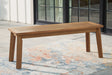 Mega Furniture - Ashley Furniture - Janiyah Outdoor - Bench / Light Brown - P407-600