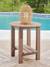 Mega Furniture - Ashley Furniture - Grover Beach Outdoor - Oval End Table / Driftwood - PCP422-706
