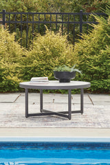 Mega Furniture - Ashley Furniture - Ocean Beach Outdoor - Round Cocktail Table / Gray - PCP510-708