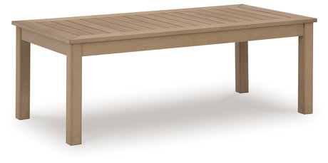 Mega Furniture - Ashley Furniture - Hallow Creek Outdoor - Sofa with Cushion / Driftwood - P560-838