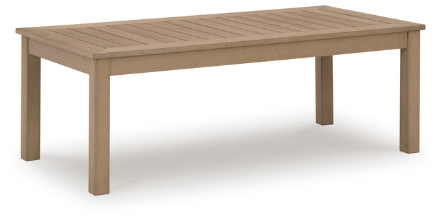 Mega Furniture - Ashley Furniture - Hallow Creek Outdoor - Sofa with Cushion / Driftwood - P560-838