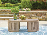 Mega Furniture - Ashley Furniture - Serena Shores Outdoor - Sofa with Cushion / Beige/Green - PCP604-838