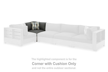 Mega Furniture - Ashley Furniture - Citrine Park Outdoor - Ottoman with Cushion / Brown/Charcoal - P660-814