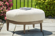 Mega Furniture - Ashley Furniture - Serene Bay Outdoor - Loveseat w/Cushion / Dark Brown/White - P671-835