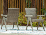 Mega Furniture - Ashley Furniture - Cliff Trails Outdoor - Arm Chair (Set of 2) / Beige - PCP690-601A