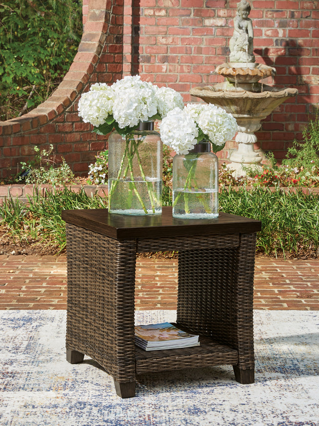 Mega Furniture - Ashley Furniture - Monterey Point Outdoor - Square End Table - PCP760-702