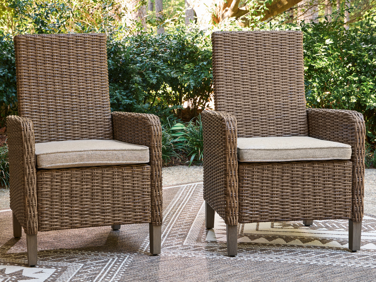 Mega Furniture - Ashley Furniture - Laguna Heights Outdoor - Arm Chair With Cushion (Set of 2) - PCP790-601A