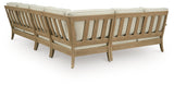 Mega Furniture - Ashley Furniture - Clare View Outdoor - 4-Piece Outdoor Sectional / Beige - P801P11