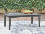Mega Furniture - Ashley Furniture - Cove Beach Outdoor - Rectangular Cocktail Table / Gray - PCP803-701