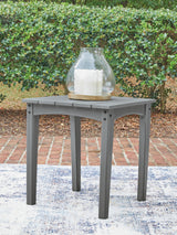 Mega Furniture - Ashley Furniture - Cove Beach Outdoor - Square End Table / Gray - PCP803-702