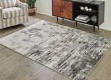 Mega Furniture - Ashley Furniture - Gerdie Rug - 5'3" x 7'3" Rug / Cream/Gray - R404992