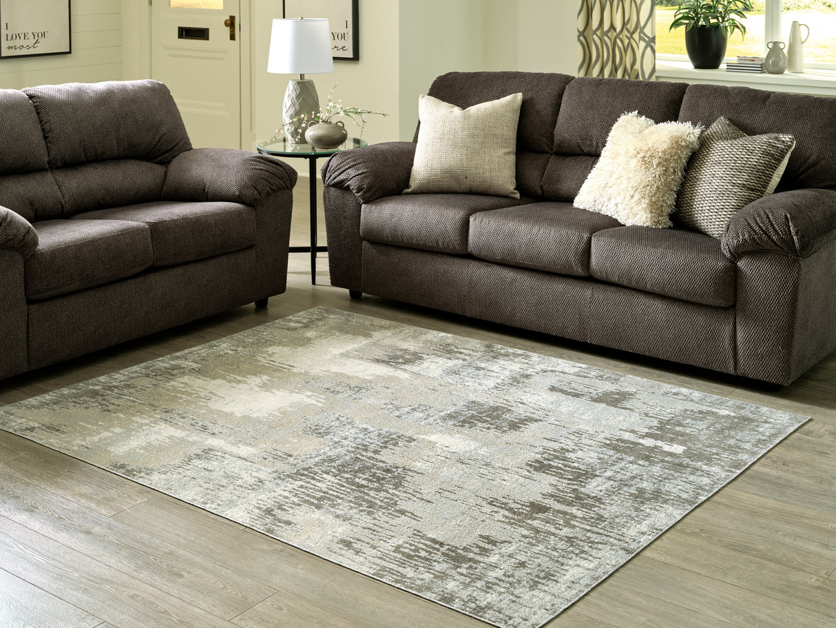 Mega Furniture - Ashley Furniture - Arriston Rug - 7'10" x 10' Washable Rug / Multi - R405561