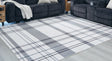 Mega Furniture - Ashley Furniture - Kaidlow Rug - 7'7" x 9'8" Washable Rug / Gray/Cream - R405911