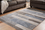 Mega Furniture - Ashley Furniture - Sethburn Rug - 8' x 10' Rug / Cream/Brown/Gray - R406591