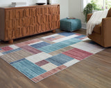 Mega Furniture - Ashley Furniture - Numore Rug - 5'2" x 6'11" Washable Rug / Multi - R406662