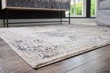 Mega Furniture - Ashley Furniture - Elaning Rug - 8' x 10' Rug / Black/Gray/Cream - R406701