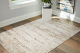 Mega Furniture - Ashley Furniture - Kasney Rug - 8' x 10' Rug / Cream/Brown - R406851