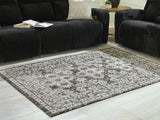Mega Furniture - Ashley Furniture - Glennisman Rug - Medium Rug / Black/Gray/Ivory - R407272