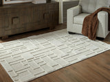 Mega Furniture - Ashley Furniture - Empriss Rug - 5' x 7' Area Rug / Ivory - R407622